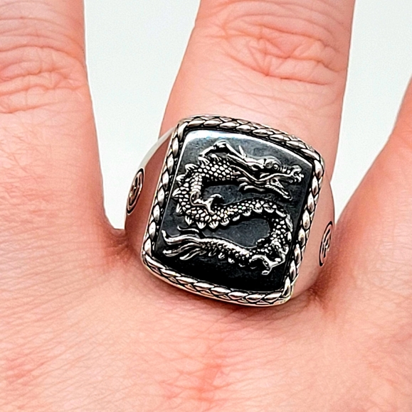 Effy Accessories Effy Mens Dragon Statement Ring With Genuine